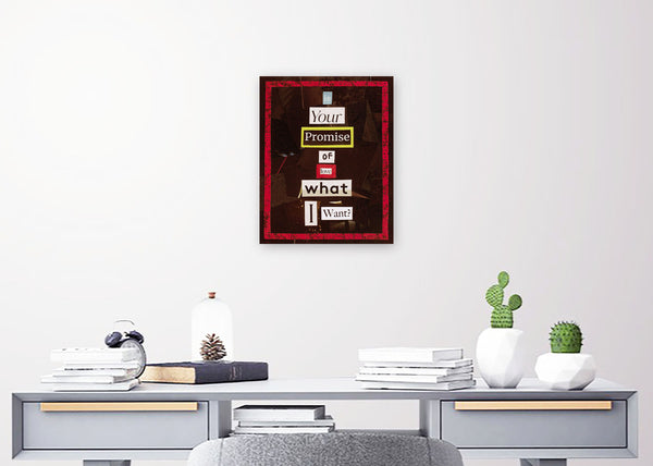 "Promise of Love," original collage, 10" x 8"