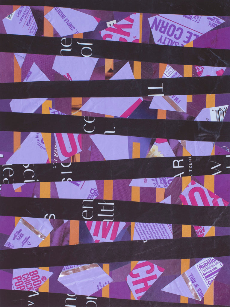 "Boom Chicka Pop," original collage, 12" x 9"