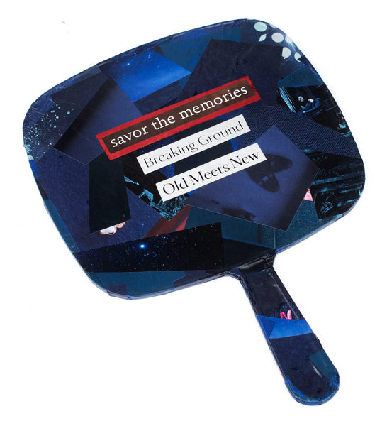 "Mirror Mirror," original collage, 12.5" x 9"