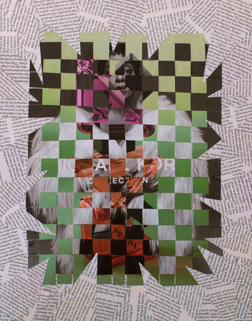 "Heaven Scent," original collage, 14" x 11"