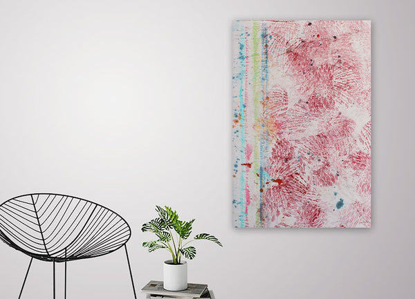 "Blue Stripes," original painting, 36" x 24"