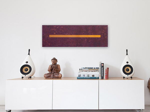 "Blinded by the Light," original painting, 36" x 12"