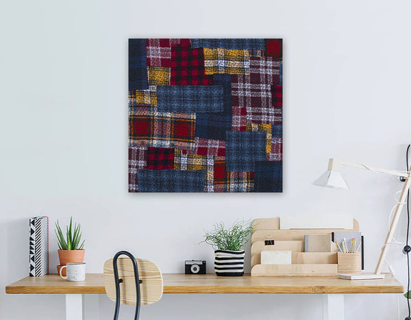 "Homage to Mondrian," original art, 20" x 20"