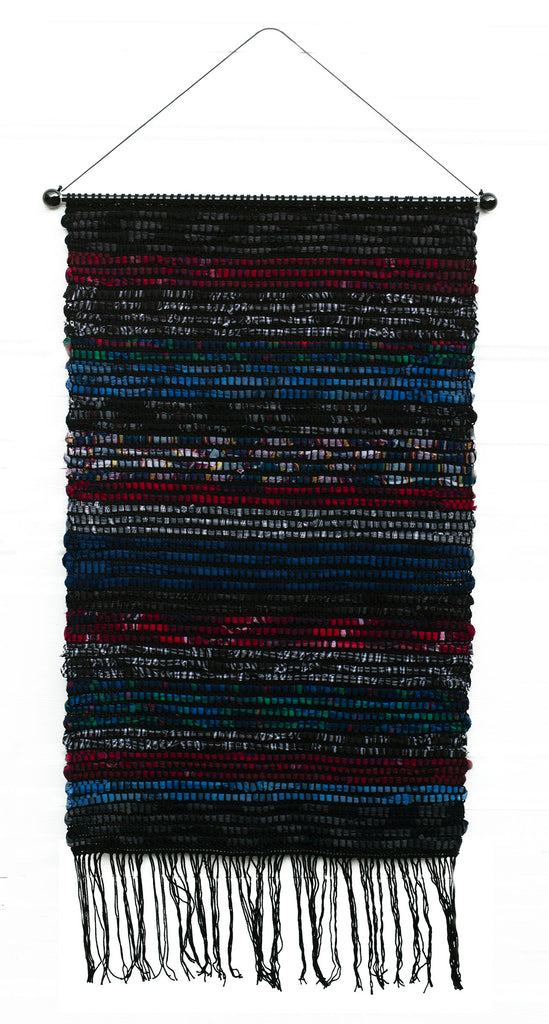 Sakiori Wall Hanging, "Night Sky," 20.5" x 33"