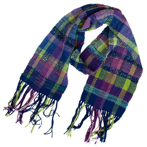 Handwoven Scarf, "Evening Dew," 6.5" x 59"