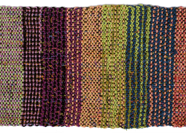 Handwoven Scarf, "Black with Sprinkles," 6.5" x 63"