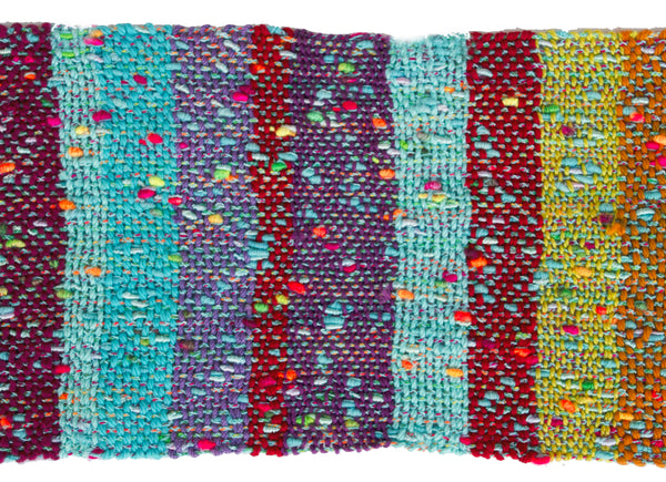 Handwoven Scarf, "Multicolor 2," 6.5" x 60"