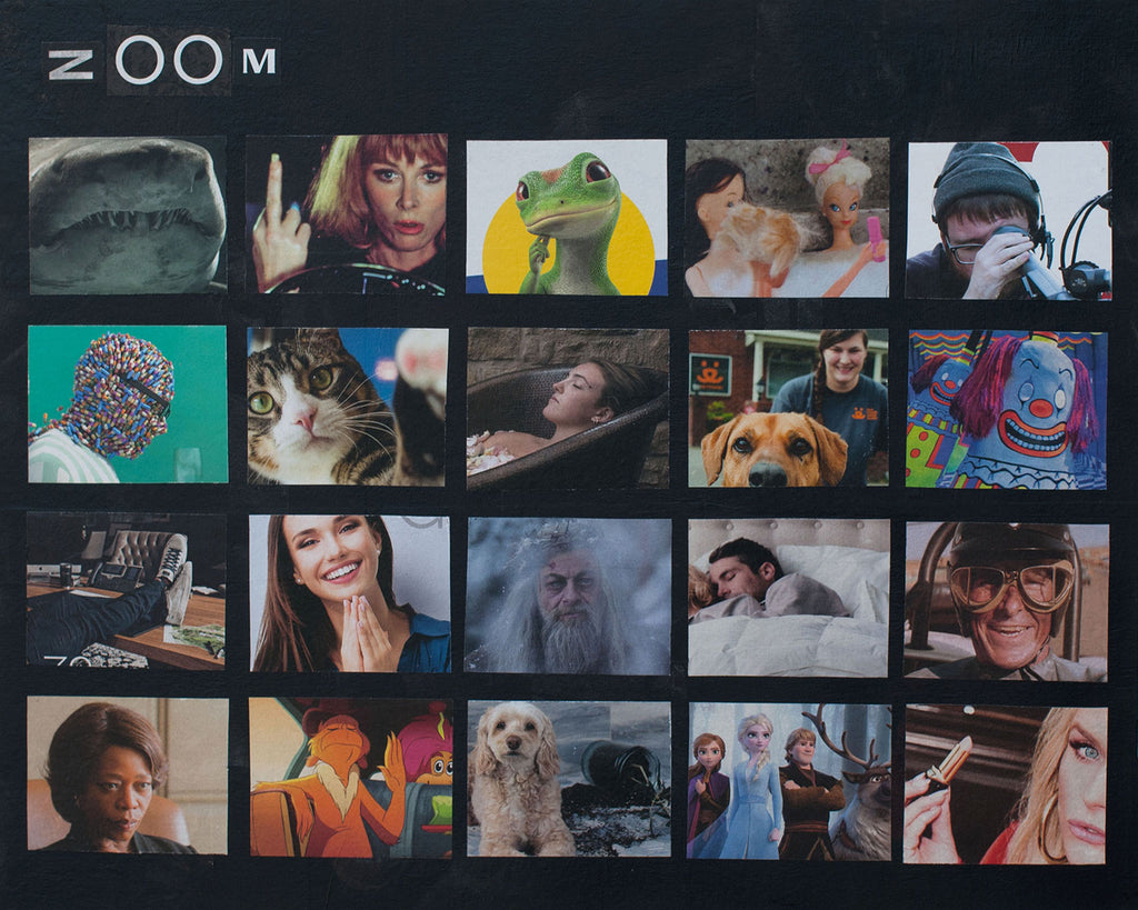 "The New Normal," original collage, 16" x 20"