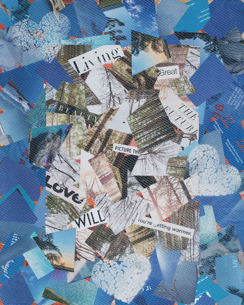 "Heartstrings," original collage, 20" x 16"