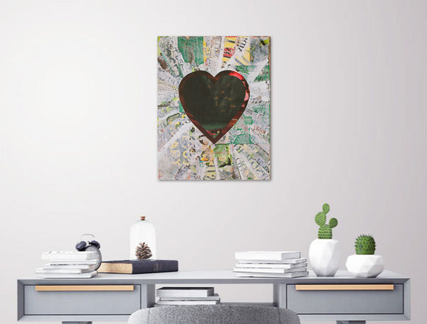 Cassandra Tondro, "Marking Time," collage art