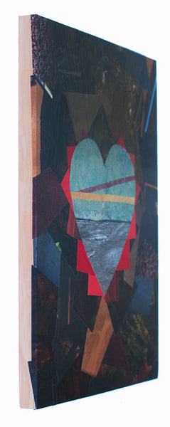 Cassandra Tondro, "Birthing New Life," heart collage