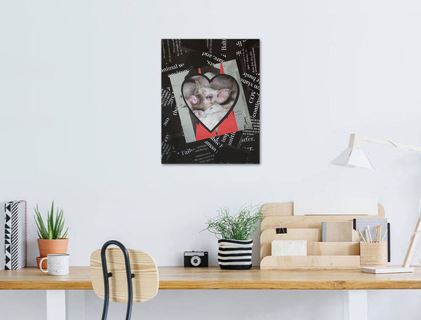 "This Little Piggy," original collage, 14" x 11"